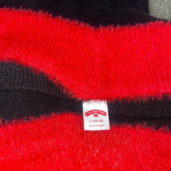 Holiday Time ugly sweater Christmas sequined Snow Way fuzzy SZ XL - Picture 4 of 7